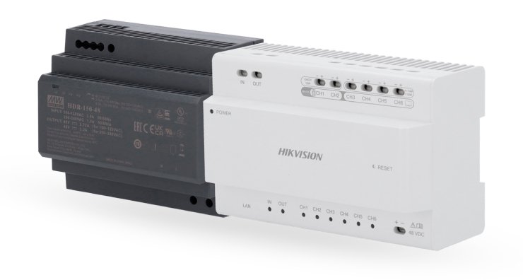 Distribuidor compacto para videoporteiro Hikvision 2 Fios HD