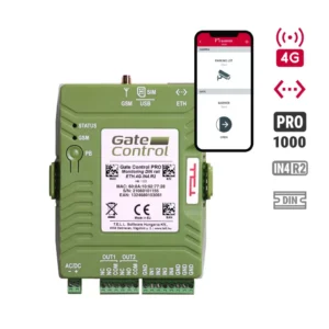 Gate Control PRO 1000 Monitoring — Controlador GSM/IP com Monitorização Remota (DIN Rail)
